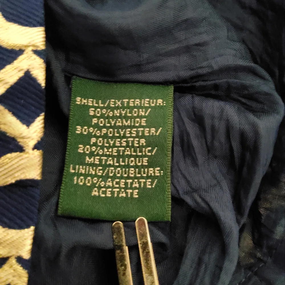 LAUREN Ralph Lauren Geometric Print Fit And Flare Sleeveless Boat Neck Size 2 - Picture 8 of 10